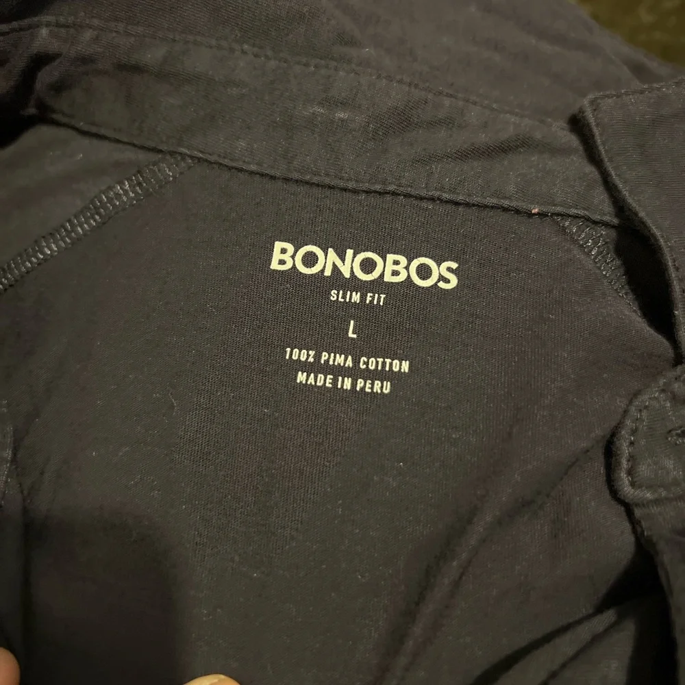 Bonobos Navy Long Sleeve Polo Shirt